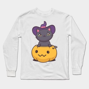 Haloween Kitty Long Sleeve T-Shirt